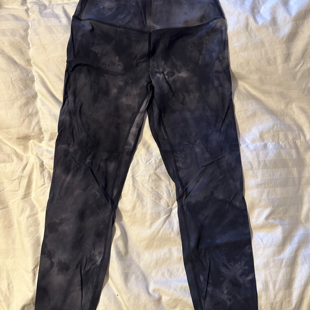 Black Tie-Dye Zyia Leggings